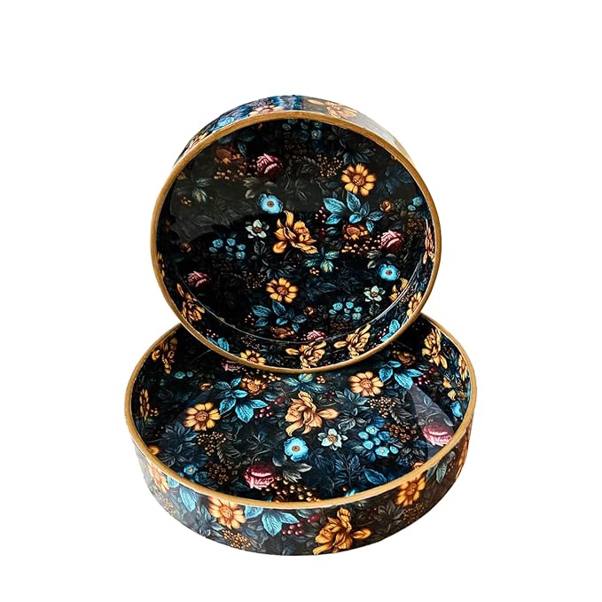 Set of 2 Wooden Serving Tray