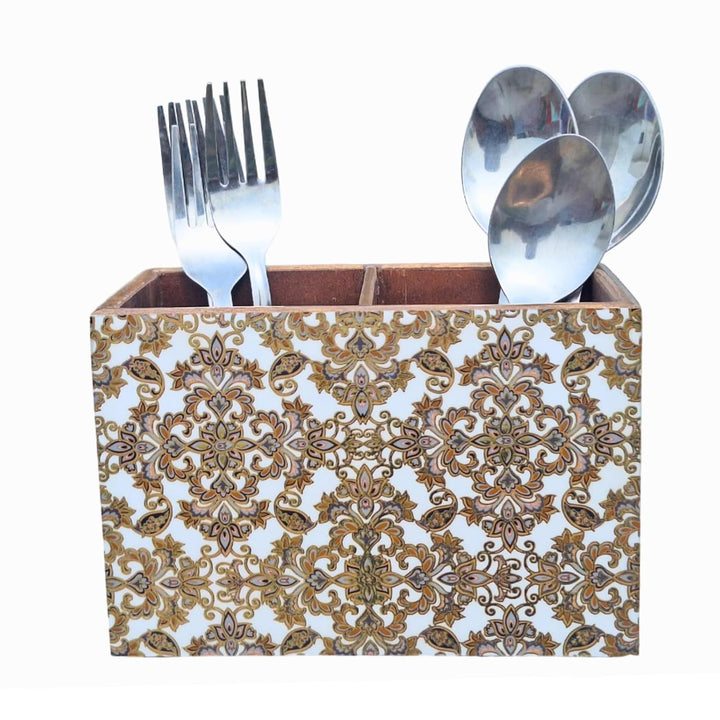 Amimashop® Gold Design Wooden Cutlery