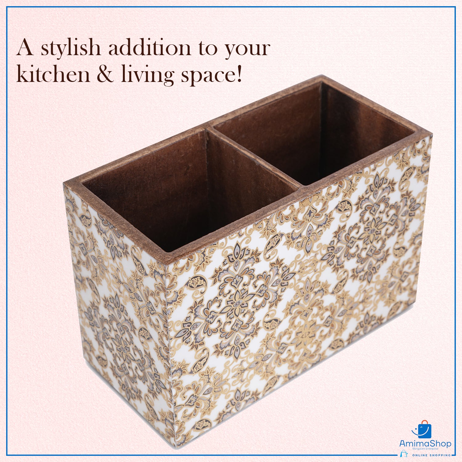 Gold Design Wooden Cutlery