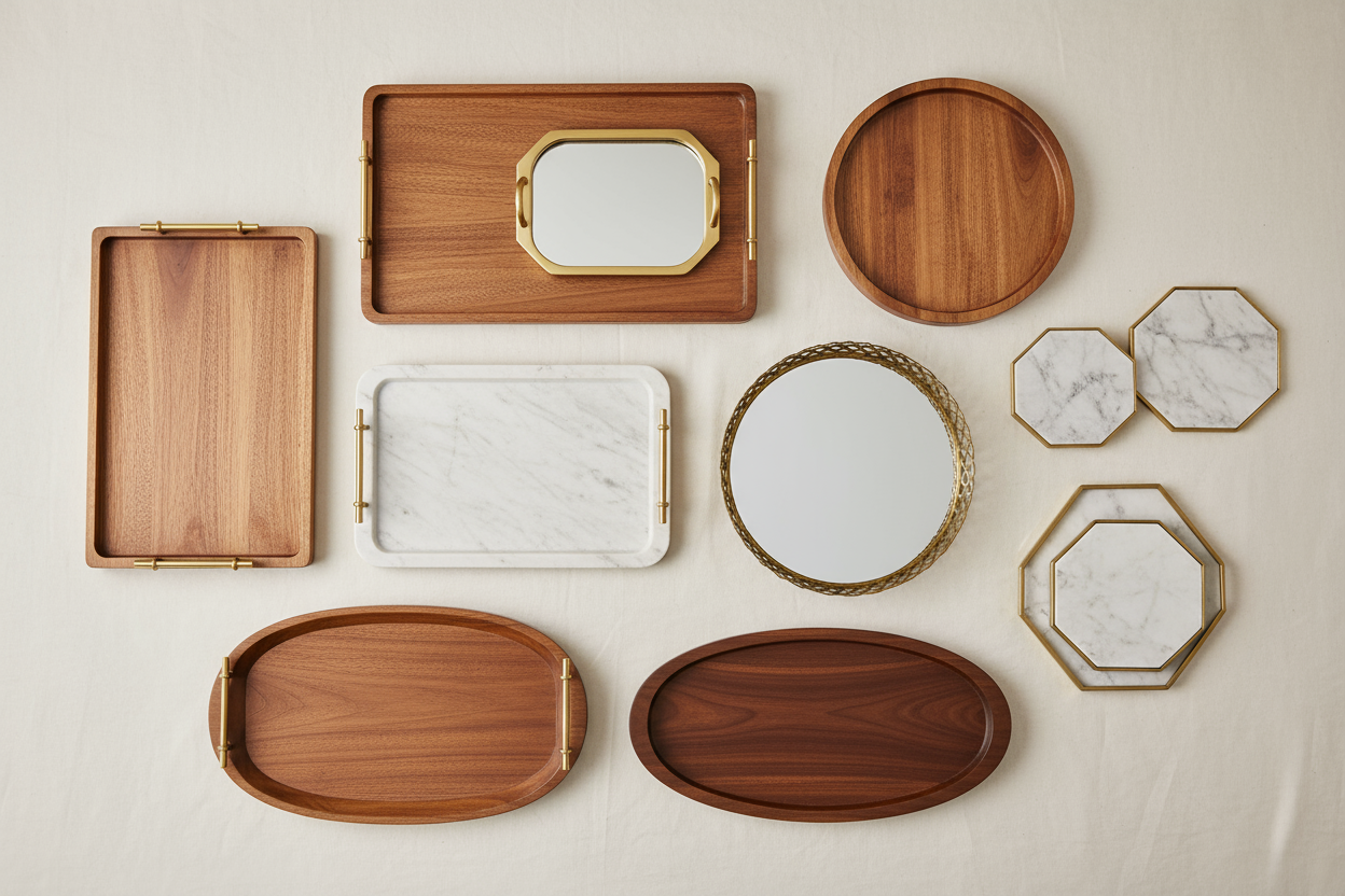 Collection of all the trays listed 