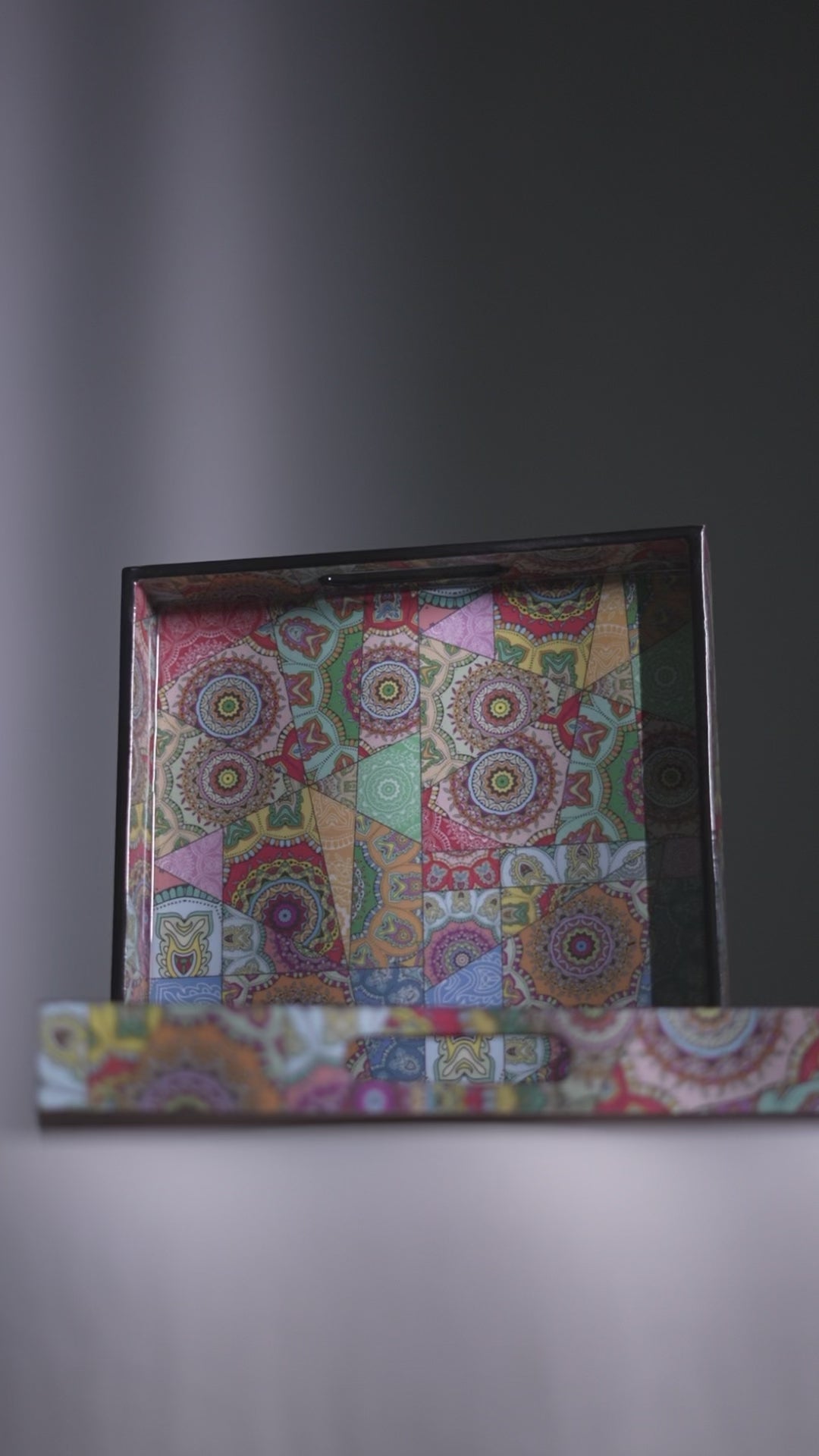 Wooden Serving Trays Set of 2