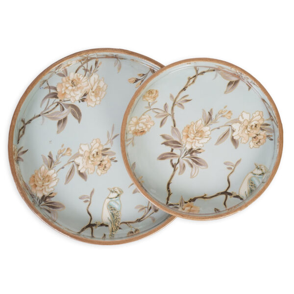 Decorative Round Wooden Tray (Set of 2) - Image 5